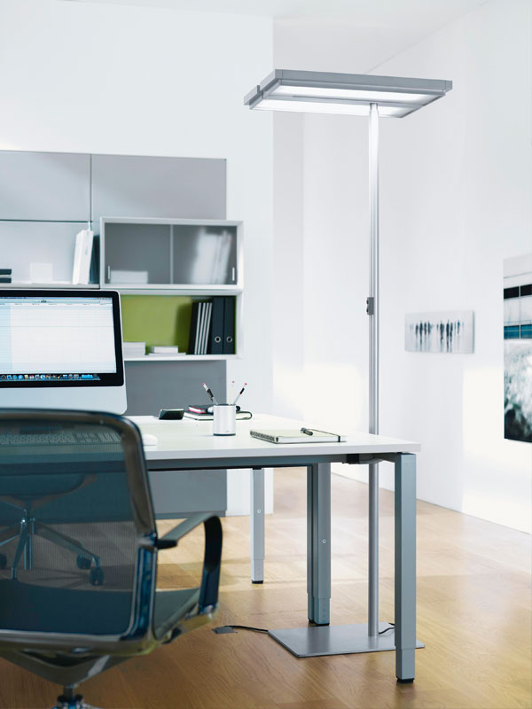 Lampadaire Tycoon éclairage direct et indirect Eclairage Tycoon pièce aveugle
